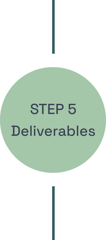 Step 5: Deliverables